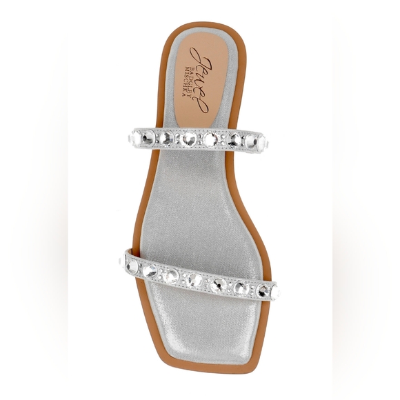 Jewel Badgley Mischka Women's Honesty Sandal with Gemstone-Studded Straps Size 9 - Picture 5 of 11